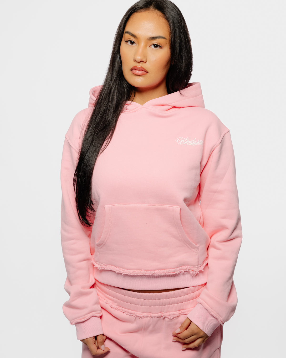 Script Hoodie Pink