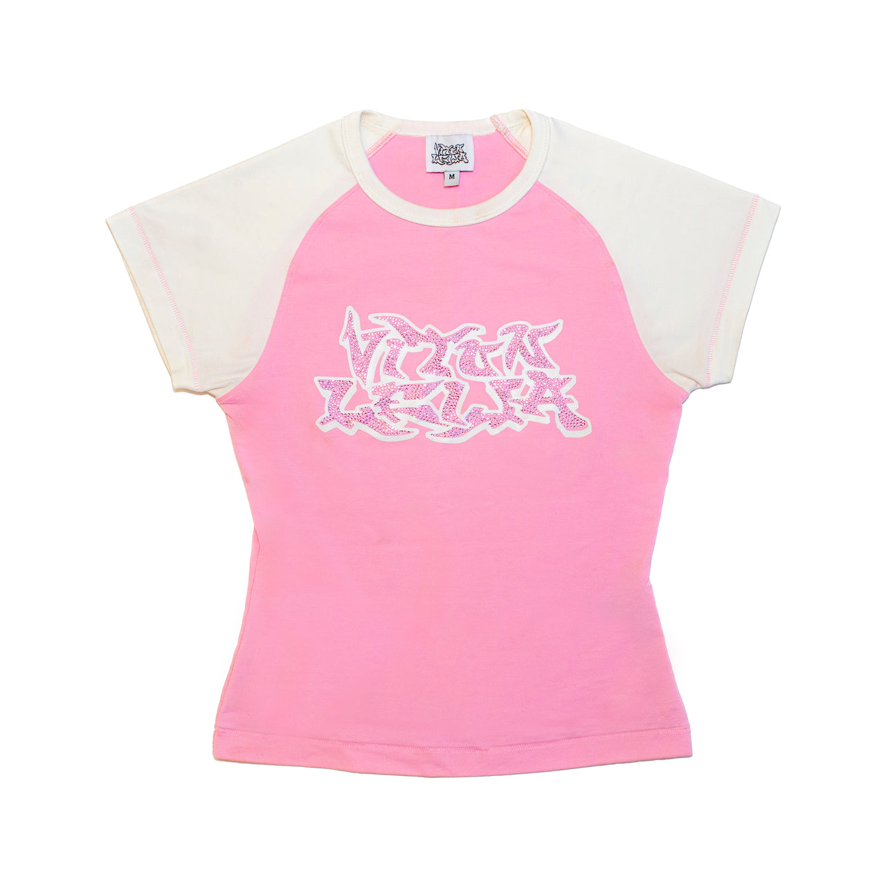 Iced out Baby Set  Pink (Tee + Shorts)
