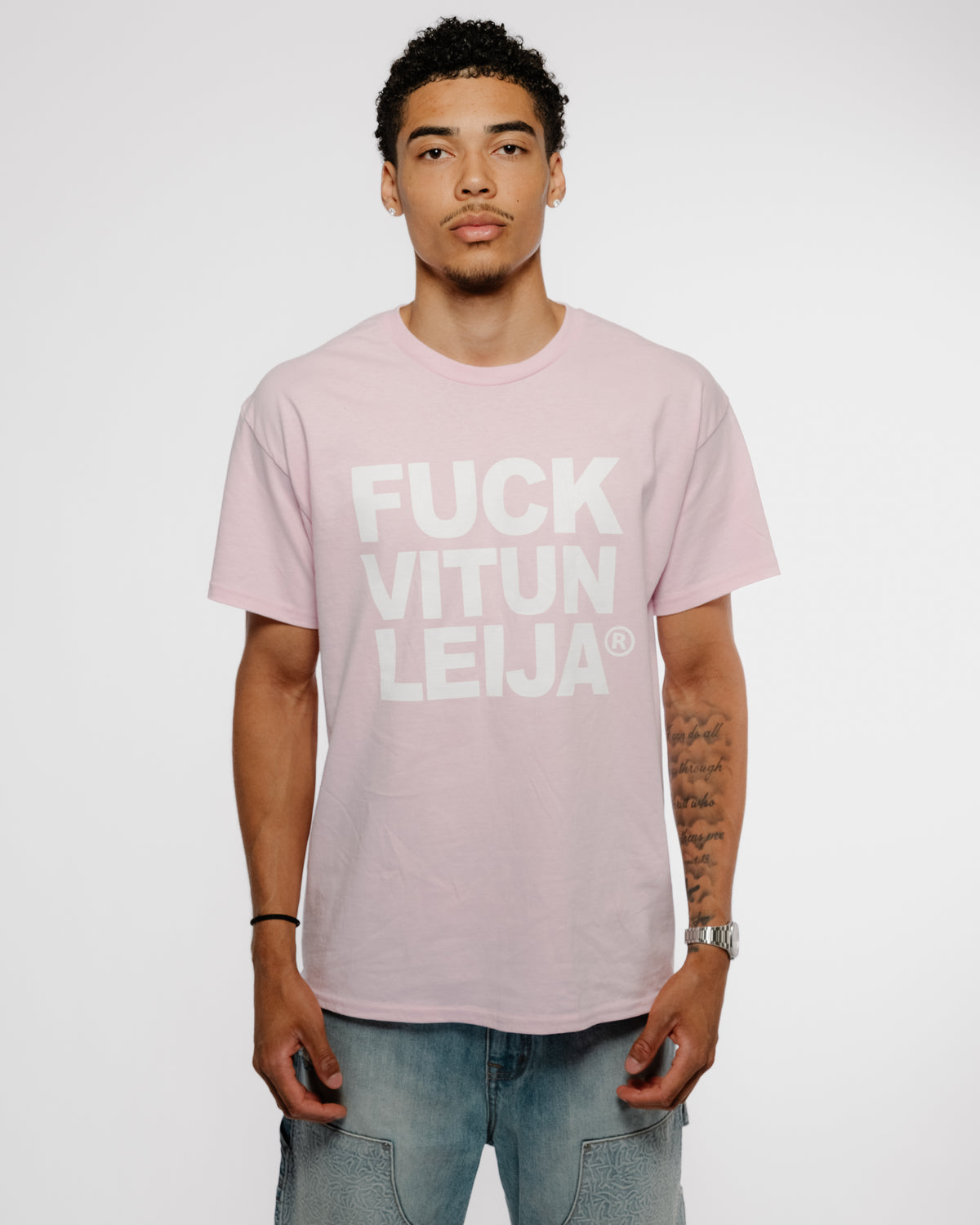 FUCK vitunleija® T-Shirt Pink