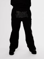 Black/White Iced Out Pants