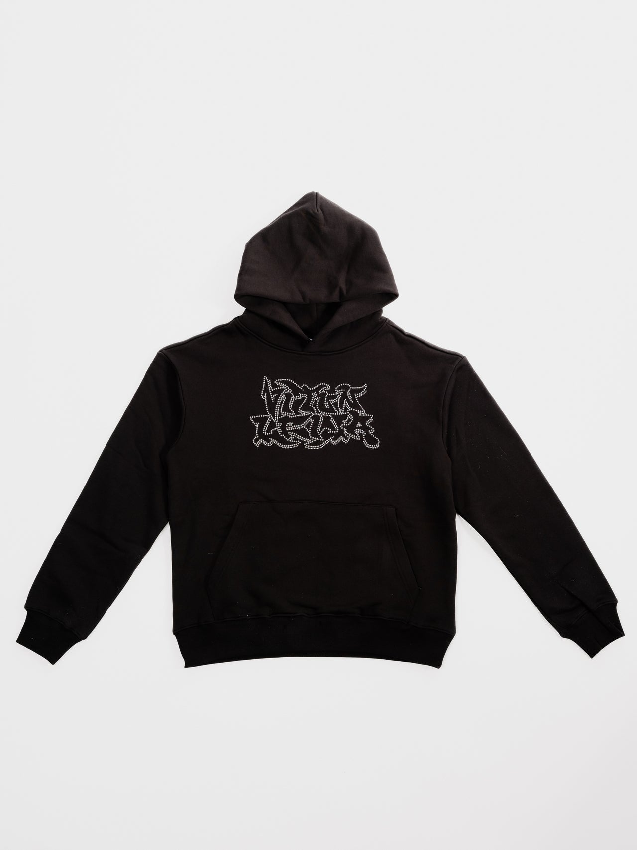 Black/White Iced Out Hoodie